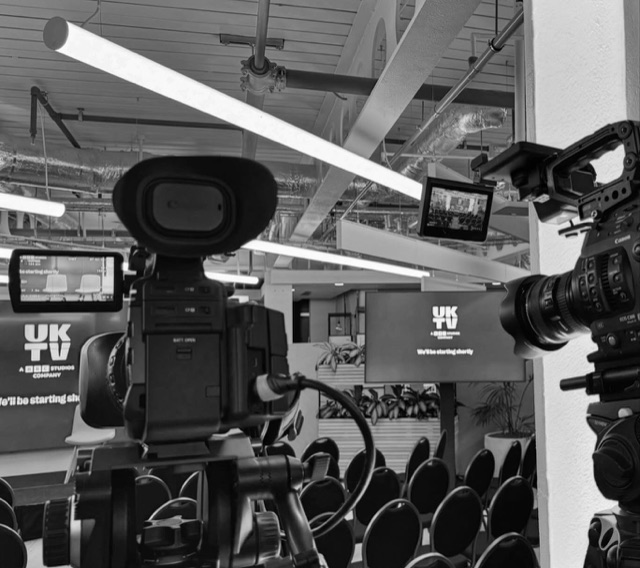 Instagram: #Multicam #livestream @uktv #videoproduction with Tim Davie, Tom Fussell and Marcus Arthur.